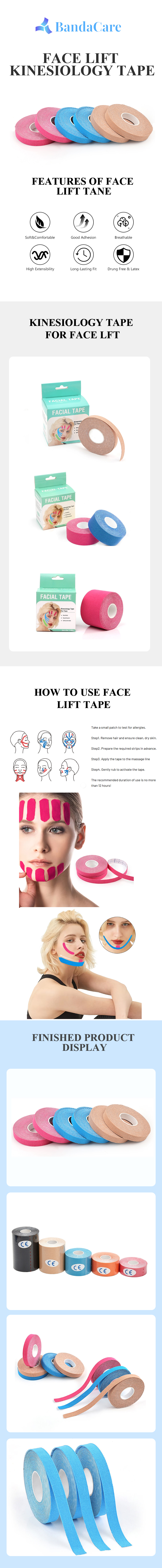 Face Lift Kinesiology Tape Face Lift Kinesiology Tape